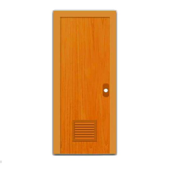 PVC DOOR (WHITE/BROWN)