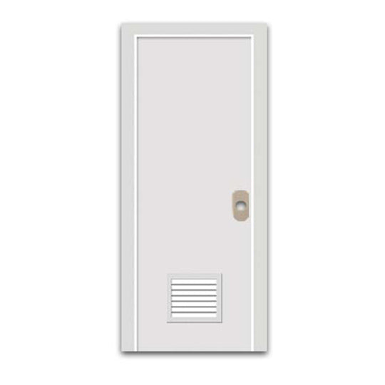 PVC DOOR (WHITE/BROWN)