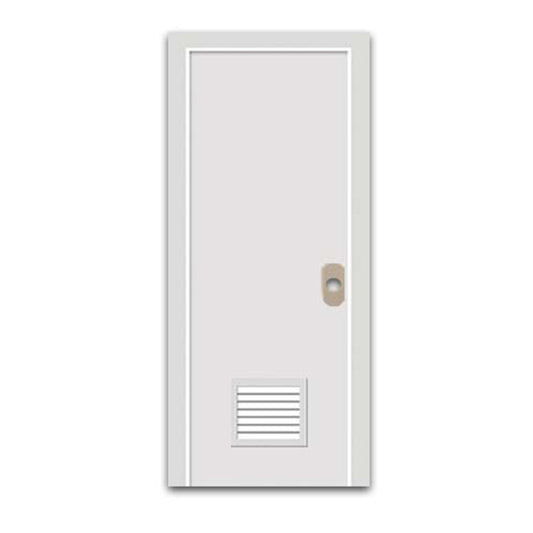 PVC DOOR (WHITE/BROWN)