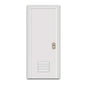PVC DOOR (WHITE/BROWN)