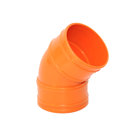 BIOPIPE® PVC ORANGE FITTINGS