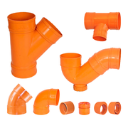 BIOPIPE® PVC ORANGE FITTINGS